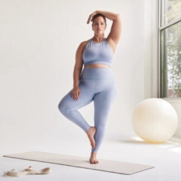 Knix *  Hi Touch High Rise Leggings  EUC  XL    25"  Blue - Picture 15 of 15